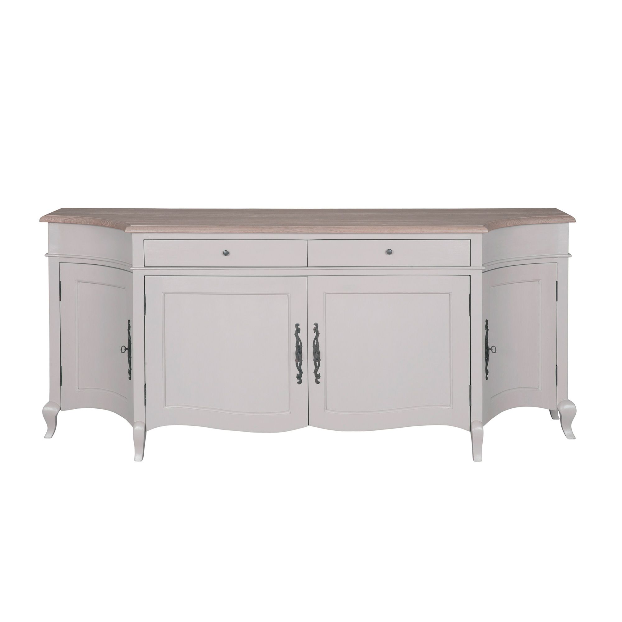 4 Door Sideboard Grey & Oak Sideboards Meubles