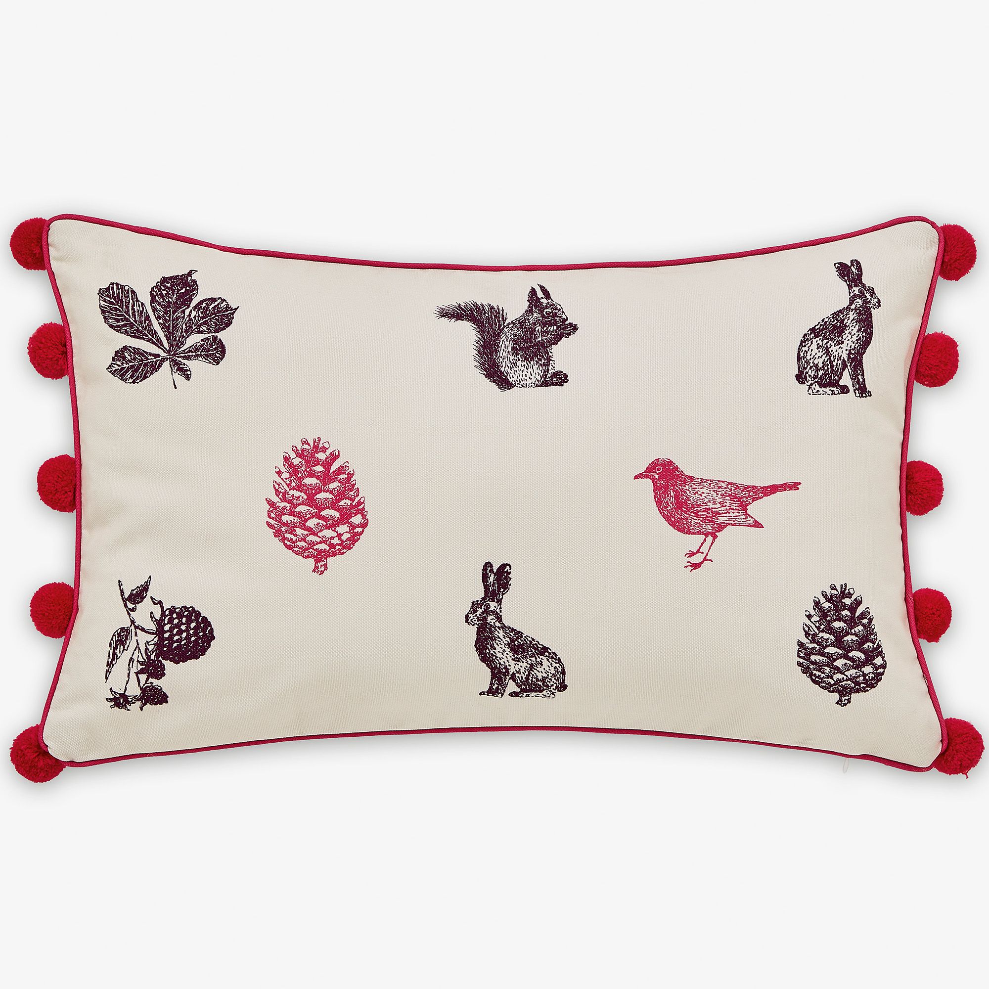 Joules Harvest Garden Cushion Bilberry 30cm x 50cm Cushions Meubles