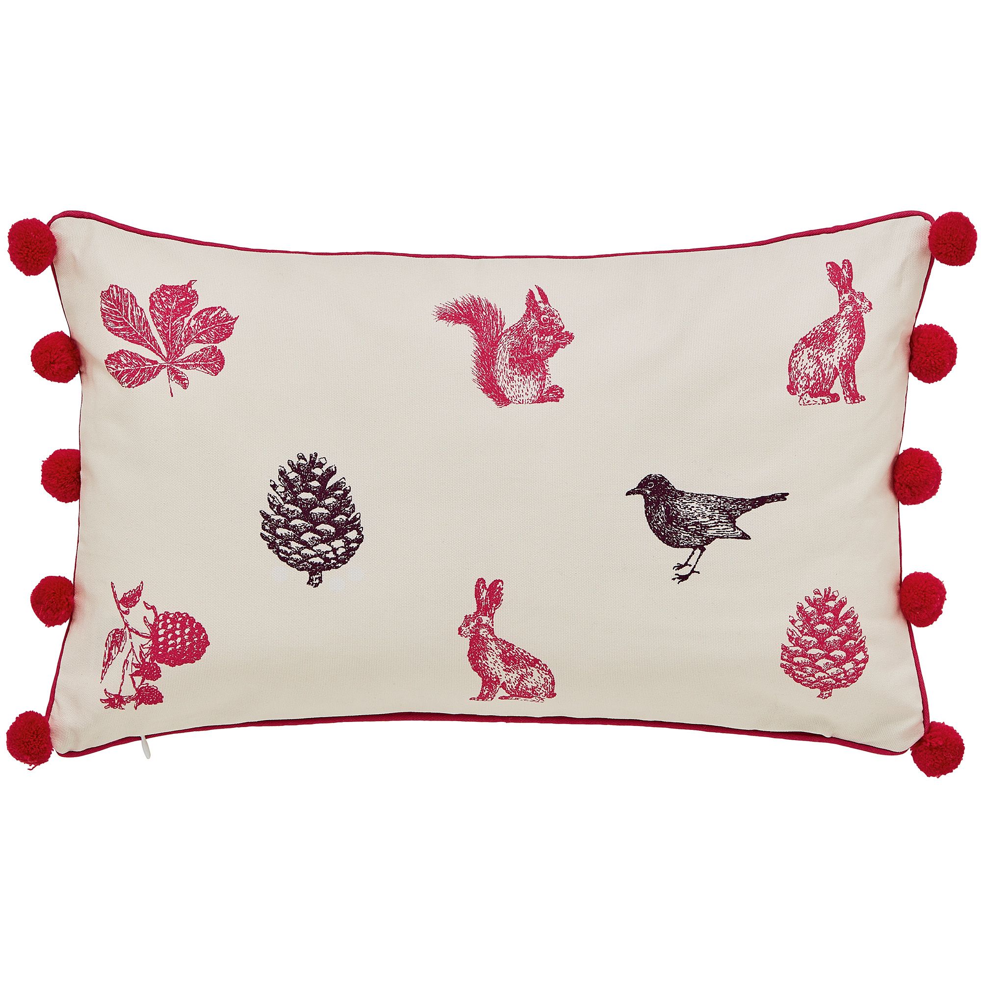 Joules Harvest Garden Cushion Bilberry 30cm x 50cm Cushions Meubles
