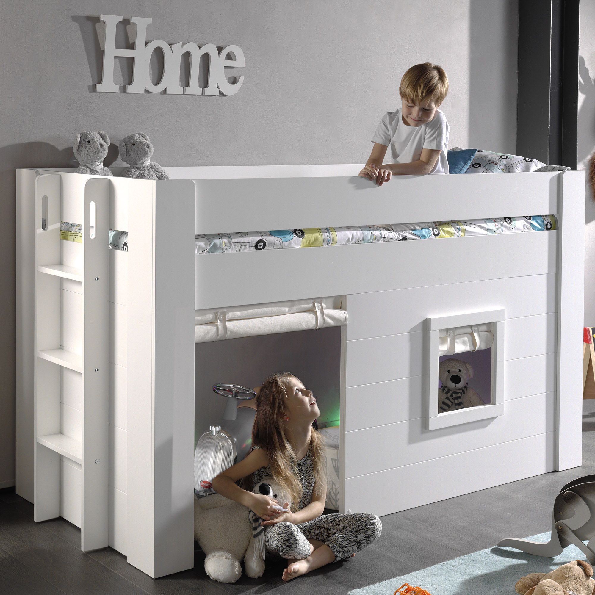 Vipack Noah Mid Sleeper Bed Curtains ALL CHILDREN'S COLLECTIONS Meubles