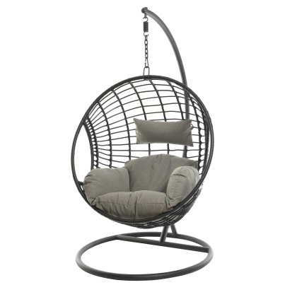 London Hanging Outdoor Egg Chair Black