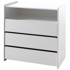 Kiddy 3 Drawer Chest of Drawers White