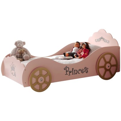 Princess Pinky Single (90cm) Car Bed Pink