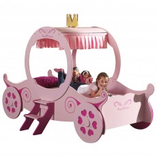 Princess Kate Single (90cm) Carriage Bed Pink