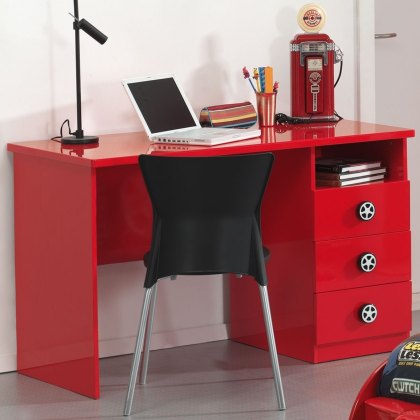 Monza Study Desk Red