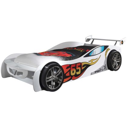 Le Mans Single (90cm) Car Bed White