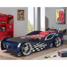Grand Turismo Single (90cm) Car Bed Blue