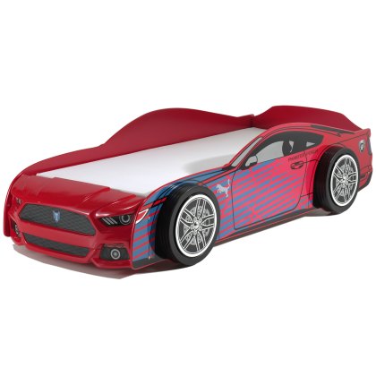Panther Power Single (90cm) Car Bed Red