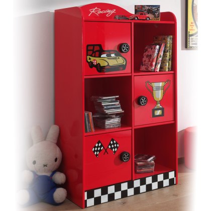 Monza Bookcase Red