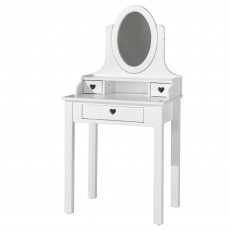 Amori Dressing Table With Vanity Mirror White