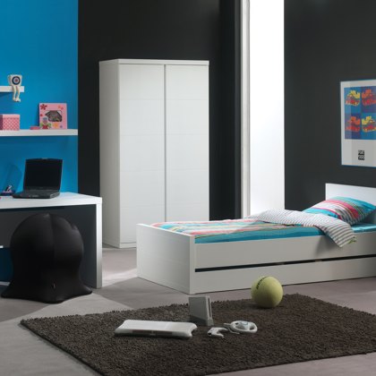 Lara Single (90cm) Bedstead White