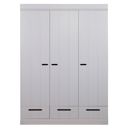 Connect 3 Door & 3 Drawer Wardrobe Concrete Grey Connect 3 Door & 3 Drawer Wardrobe Concrete Grey