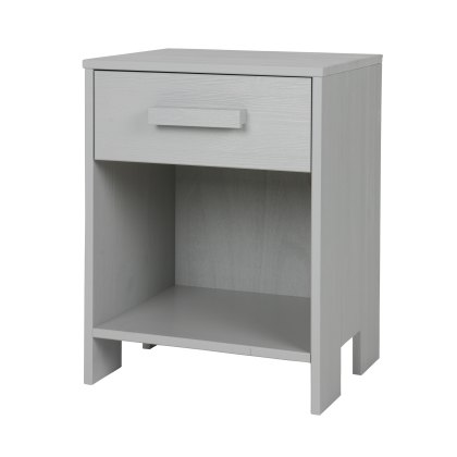 Dennis 1 Drawer Bedside Locker Concrete Grey
