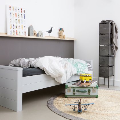 Dennis Single (90cm) Bedstead Concrete Grey