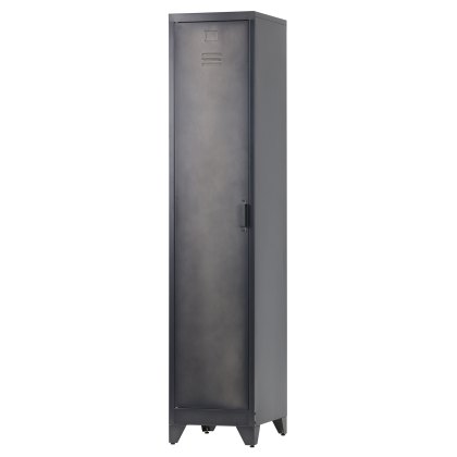 Cas 1 Door Gym Locker/Bookcase Metal Black