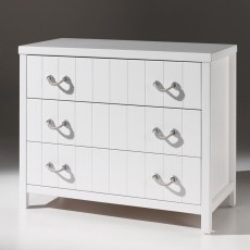 Lewis 3 Drawer Chest Of Drawers White