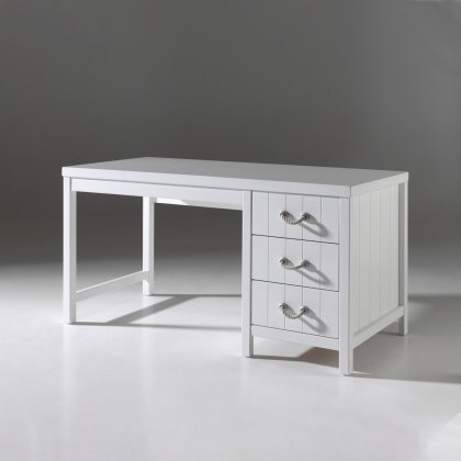 Lewis Study Desk White