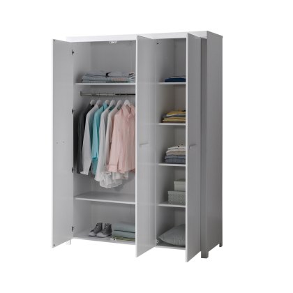 Erik 3 Door Wardrobe White