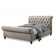 Diana Super King (180cm) Bedstead Fabric Champagne