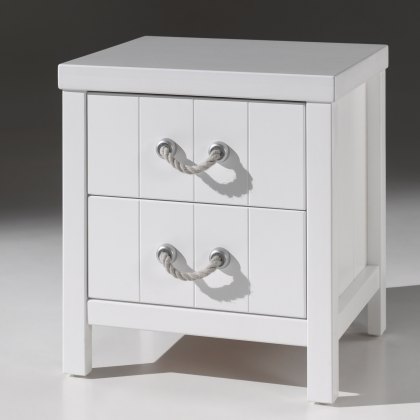 Lewis 2 Drawer Bedside Locker White