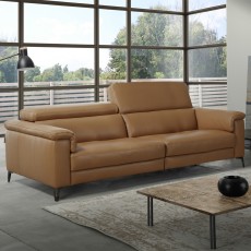 Jazz 3 Seater Sofa With Electric Recliner LHF Microfibre Fabric