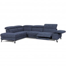 Alcantara 4 + Corner Sofa With 1 Electric Recliner RHF Fabric F20