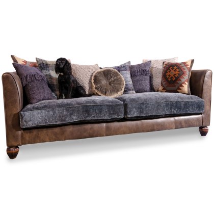 Lowry Standard 3+ Seater Sofa Comanche Timber & Coco Slate Lowry Standard 3+ Seater Sofa Comanche Timber & Coco Slate