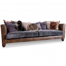 Lowry Standard 4+ Seater Sofa Comanche Timber & Coco Slate