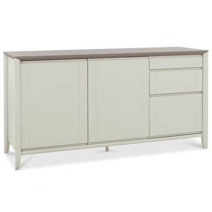 Canneto Grey Washed Oak & Soft Grey Wide Sideboard Canneto Grey Washed Oak & Soft Grey Wide Sideboard