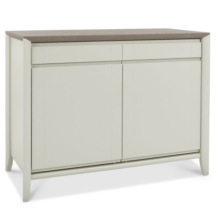 Canneto Grey Washed Oak & Soft Grey Narrow Sideboard Canneto Grey Washed Oak & Soft Grey Narrow Sideboard