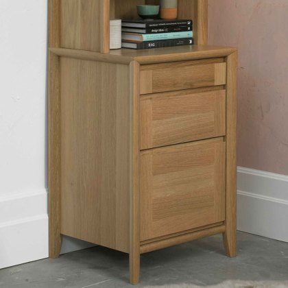 Canneto Oak 3 Drawer Filing Cabinet