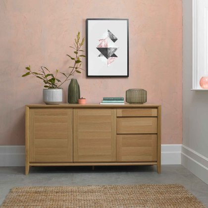 Canneto Oak Wide Sideboard