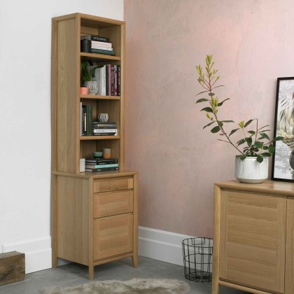 Canneto Oak Narrow Top Display Unit