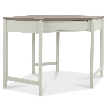 Canneto Grey Washed Oak & Soft Grey Corner Desk Canneto Grey Washed Oak & Soft Grey Corner Desk