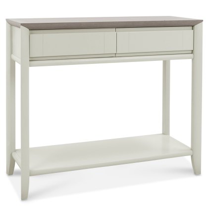 Canneto Grey Washed Oak & Soft Grey Console Table Canneto Grey Washed Oak & Soft Grey Console Table