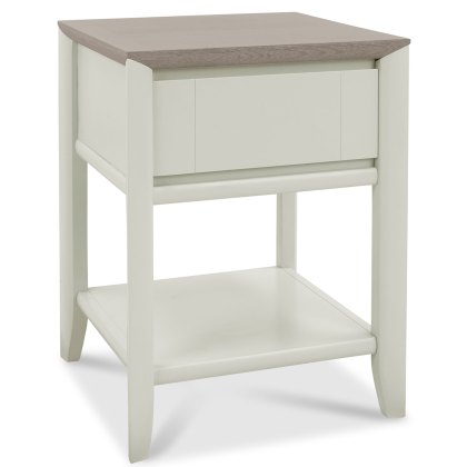 Canneto Side/Lamp Table Grey Washed Oak & Soft Grey Canneto Side/Lamp Table Grey Washed Oak & Soft Grey