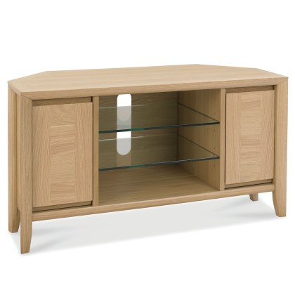 Canneto Corner TV/HI-FI Unit Oak Canneto Corner TV/HI-FI Unit Oak