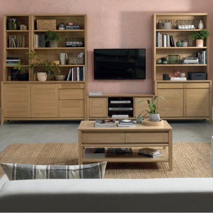 Canneto Corner TV/HI-FI Unit Oak