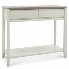 Canneto Grey Washed Oak & Soft Grey Console Table