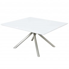 Genova 8 Person White Gloss Dining Table With Twisted Legs