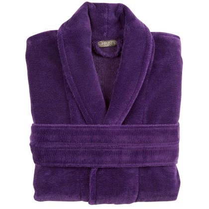 Cosy Bath Robe Small/Medium Crushed Grape