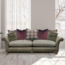 Blake 3 Seater Standard Back Sofa Fabric & Leather Option 1