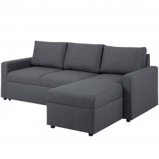 Yosemite 3.5 Seater Sofa Bed With Chaise Fabric Grey