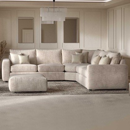 Chianti Modular 4+ Seater Standard Back Corner Sofa LHF Fabric C