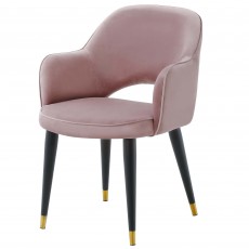 Hadley Dining Chair Fabric Blush Pink