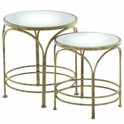 Ethan Nest of Tables Gold (Set of 2) Ethan Nest of Tables Gold (Set of 2)