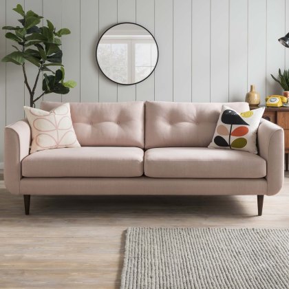 Linden 3 Seater Sofa Fabric House Plain