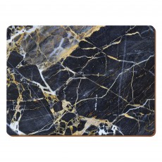 Creative Tops Navy Marble Placemats (Set of 6)