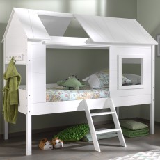 Vipack Charlotte Tree House/Hut Single (90cm) Bed White