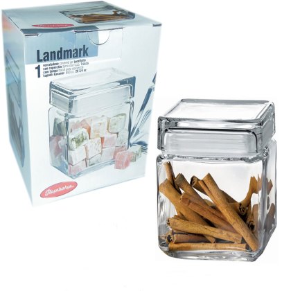 Square Glass Jar 750cl Square Glass Jar 750cl